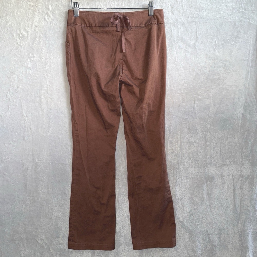 Max Studio Women Brown Mid Rise Straight Leg Stretch Pants Size 0 y2k western